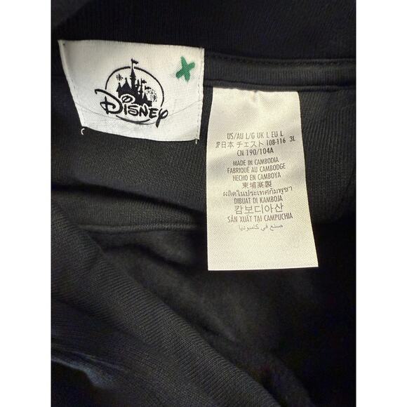 Disney 2024 Black Neon Disneyland Characters Mickey Mouse Pullover Hoodie NEW - Picture 5 of 10